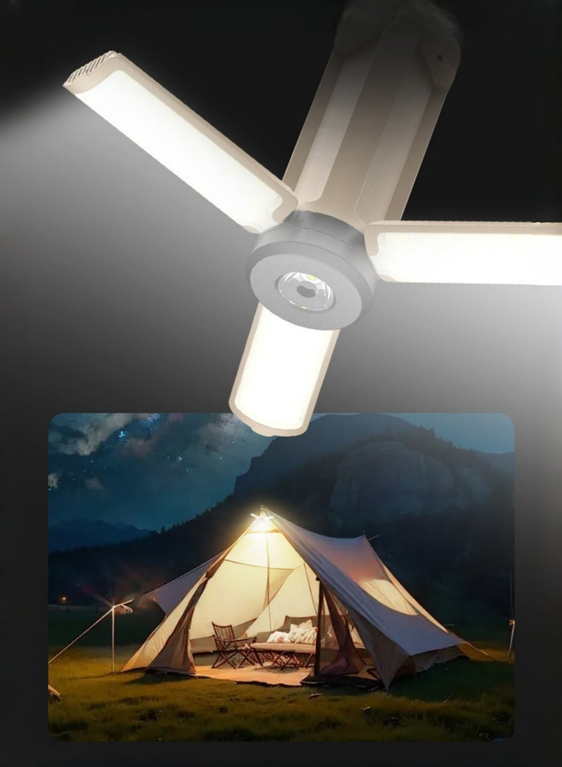 KUTONTECH Rechargeable LED Camping Lantern with 6 Light Modes, High Brightness Lumens, Portable Foldable Outdoor USB LED Lantern with Hanging Hook for Camping, Hiking, Backyard, Emergencies. - Image 2